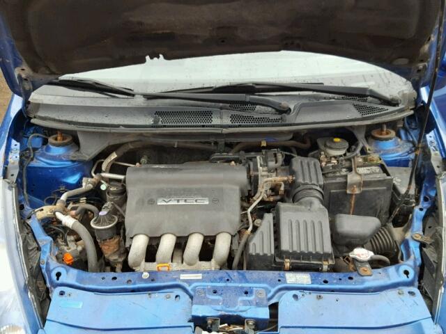 JHMGD386X7S053931 - 2007 HONDA FIT S BLUE photo 7