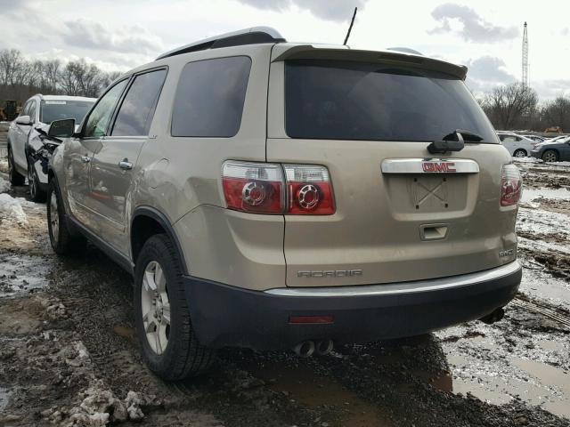 1GKEV23D59J147993 - 2009 GMC ACADIA SLT ბეჟი ფოტო 3