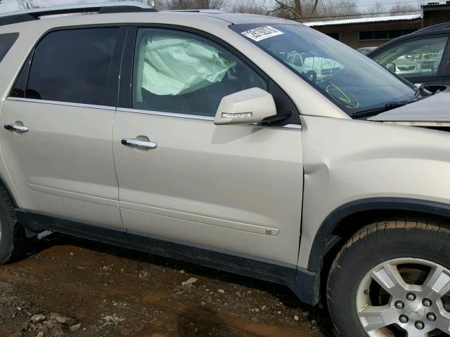 1GKEV23D59J147993 - 2009 GMC ACADIA SLT ბეჟი ფოტო 9