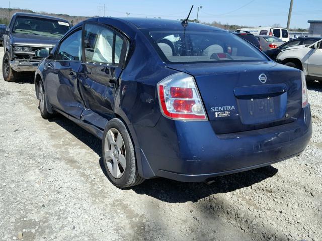 3N1AB61E18L764646 - 2008 NISSAN SENTRA 2.0 BLUE photo 3