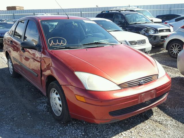 1FAFP33P9YW238086 - 2000 FORD FOCUS LX MAROON photo 1