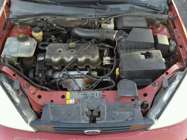 1FAFP33P9YW238086 - 2000 FORD FOCUS LX MAROON photo 7