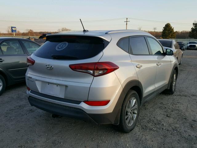 KM8J33A40GU148484 - 2016 HYUNDAI TUCSON LIM SILVER photo 4