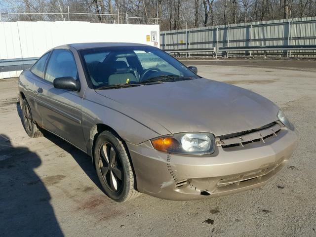 1G1JC12F537380573 - 2003 CHEVROLET CAVALIER TAN photo 1