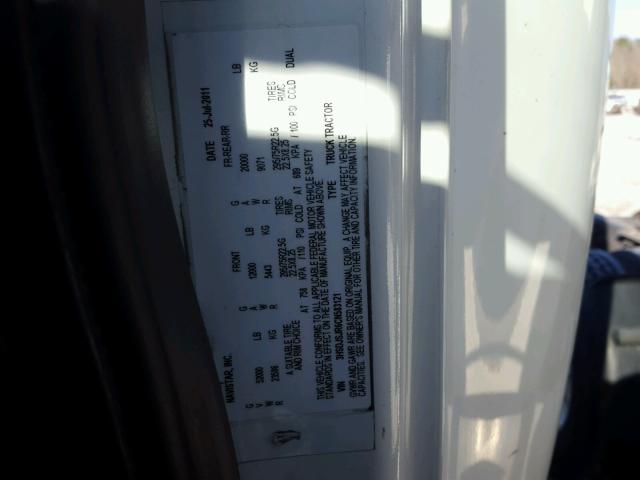 3HSDJSJR6CN583121 - 2012 INTERNATIONAL PROSTAR أبيض صورة 10