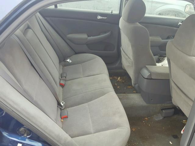 1HGCM56464A158174 - 2004 HONDA ACCORD LX BLUE photo 6