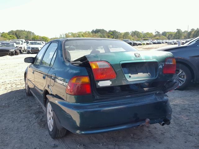 2HGEJ6618XH561625 - 1999 HONDA CIVIC BASE 绿色 照片 3