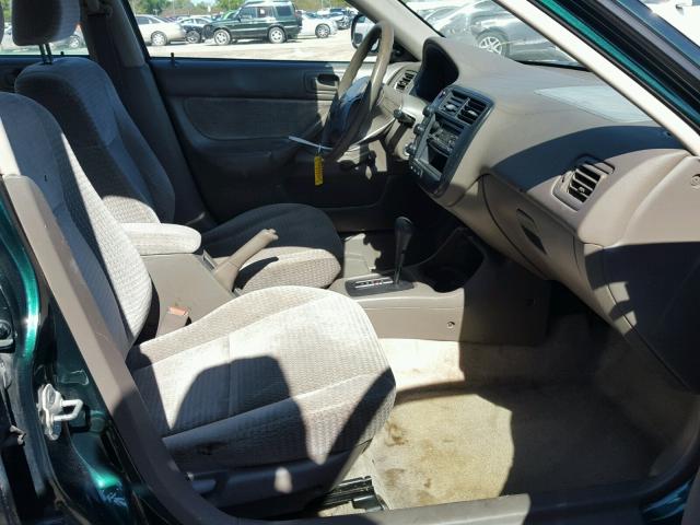 2HGEJ6618XH561625 - 1999 HONDA CIVIC BASE 绿色 照片 5