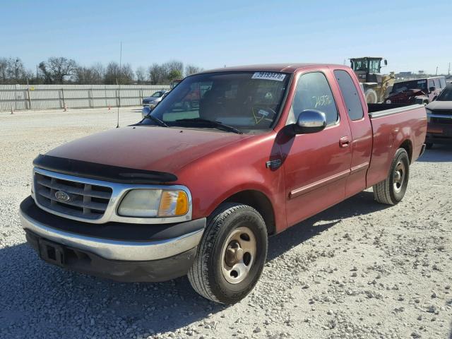 1FTRX17242NB07641 - 2002 FORD F150 MAROON photo 2