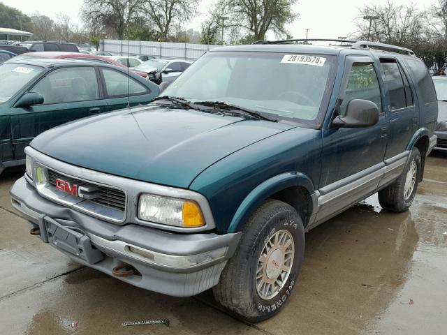 1GKDT13W4T2533996 - 1996 GMC JIMMY GREEN photo 2