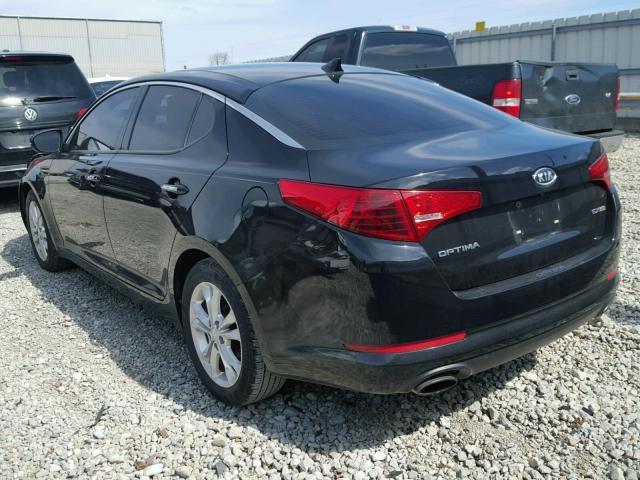 5XXGN4A76CG034448 - 2012 KIA OPTIMA EX BLACK photo 3