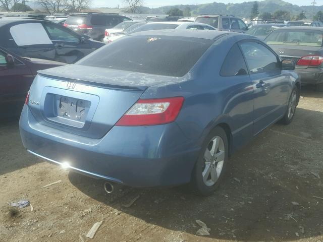 2HGFG12808H528273 - 2008 HONDA CIVIC EX BLUE photo 4