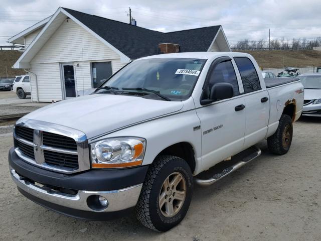 1D7HU18276S696295 - 2006 DODGE RAM 1500 S WHITE photo 2