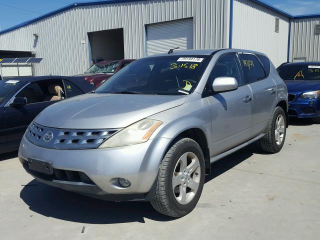 JN8AZ08T03W103045 - 2003 NISSAN MURANO SL SILVER photo 2