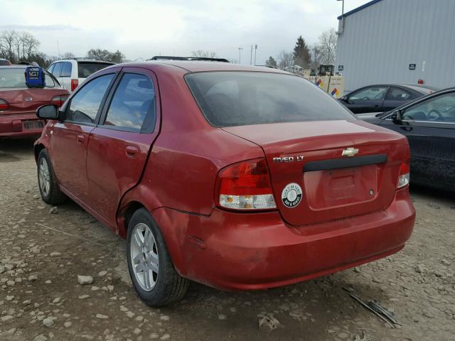 KL1TG56696B555728 - 2006 CHEVROLET AVEO LT RED photo 3