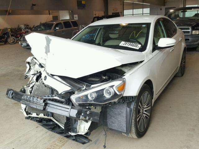 KNALN4D74E5125894 - 2014 KIA CADENZA PR WHITE photo 2