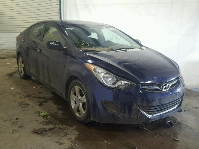 5NPDH4AE3DH305349 - 2013 HYUNDAI ELANTRA GL BLUE photo 1