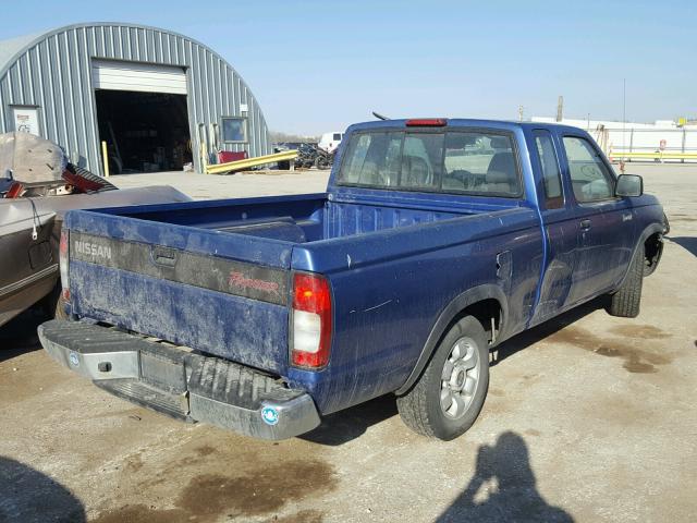 1N6DD26S7WC338607 - 1998 NISSAN FRONTIER K BLUE photo 4