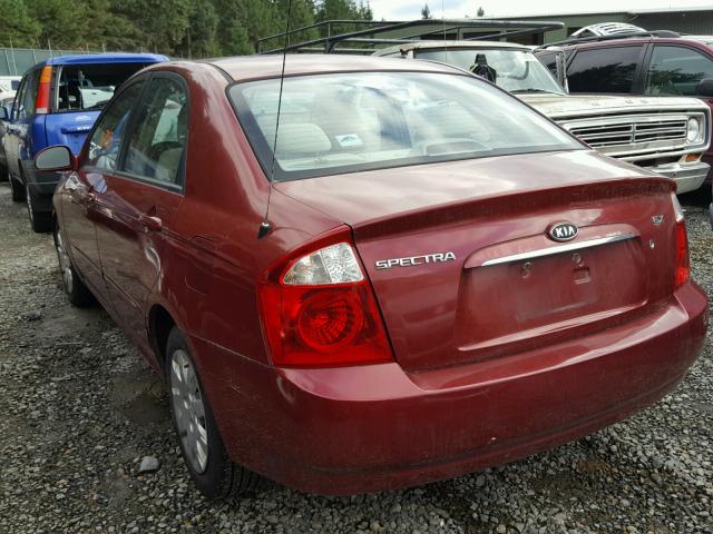 KNAFE121865211608 - 2006 KIA NEW SPECTR RED photo 3