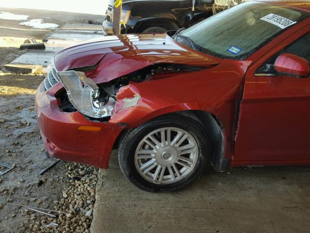 1C3LC46K27N506712 - 2007 CHRYSLER SEBRING BURGUNDY photo 9