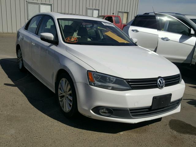 3VWLX7AJXBM307424 - 2011 VOLKSWAGEN JETTA SEL WHITE photo 1