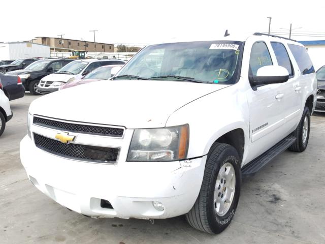 1GNFK16348J241035 - 2008 CHEVROLET SUBURBAN K WHITE photo 2