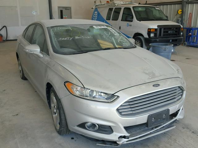 3FA6P0HD3ER365377 - 2014 FORD FUSION SE SILVER photo 1