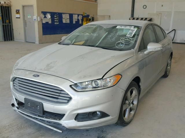 3FA6P0HD3ER365377 - 2014 FORD FUSION SE SILVER photo 2