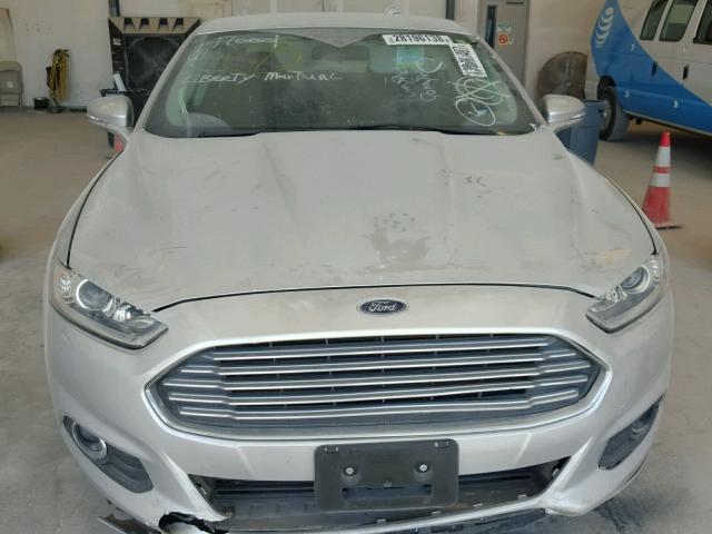 3FA6P0HD3ER365377 - 2014 FORD FUSION SE SILVER photo 9