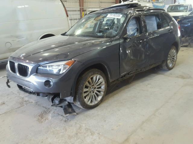 WBAVM1C51EVW47733 - 2014 BMW X1 SDRIVE2 GRAY photo 2