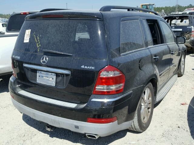 4JGBF71E79A477425 - 2009 MERCEDES-BENZ GL 450 4MA BLACK photo 4