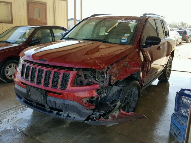 1C4NJCBA4FD319123 - 2015 JEEP COMPASS SP RED photo 2