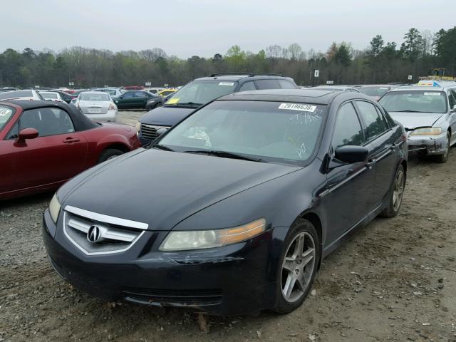 19UUA66255A070994 - 2005 ACURA TL BLACK photo 2