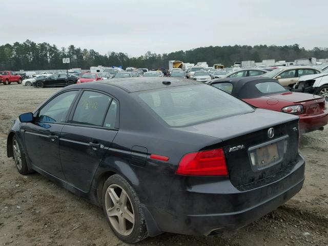 19UUA66255A070994 - 2005 ACURA TL BLACK photo 3