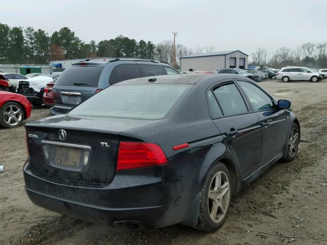 19UUA66255A070994 - 2005 ACURA TL BLACK photo 4