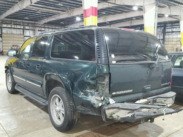 1GNFK16T91J291001 - 2001 CHEVROLET SUBURBAN K GREEN photo 3