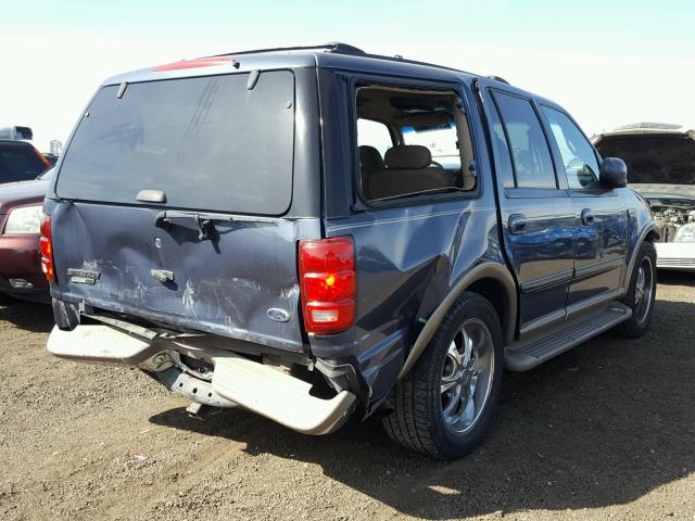 1FMRU17L31LB49354 - 2001 FORD EXPEDITION BLUE photo 4