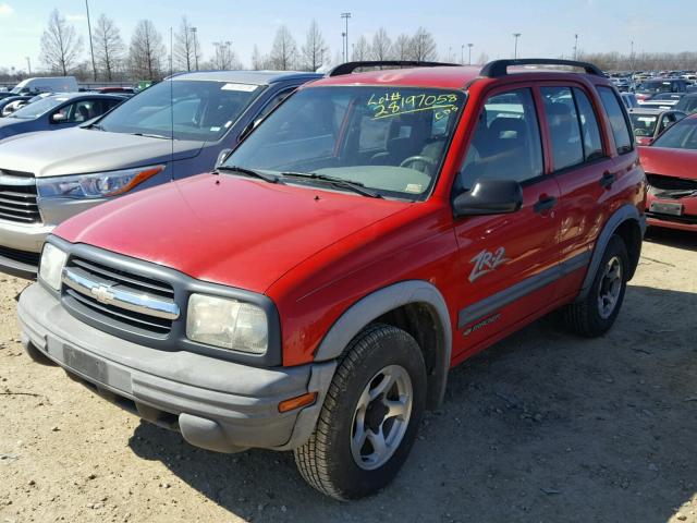 2CNBJ734336901352 - 2003 CHEVROLET TRACKER ZR RED photo 2