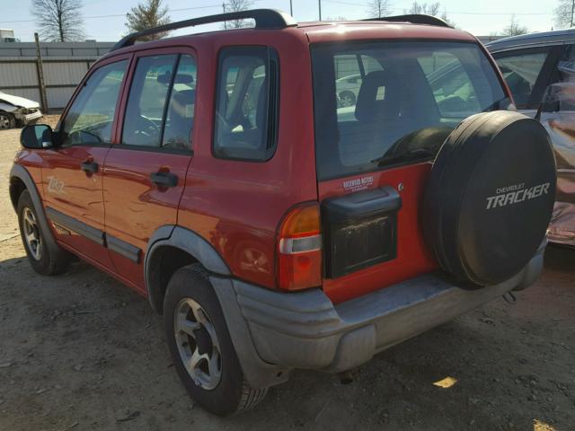 2CNBJ734336901352 - 2003 CHEVROLET TRACKER ZR RED photo 3