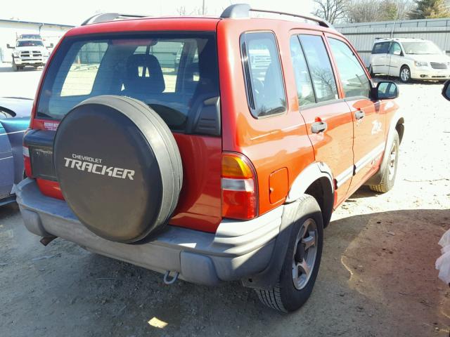 2CNBJ734336901352 - 2003 CHEVROLET TRACKER ZR RED photo 4