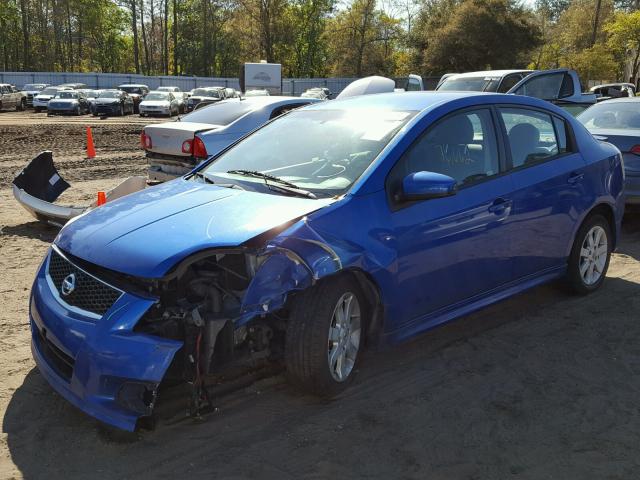 3N1AB6APXAL695513 - 2010 NISSAN SENTRA 2.0 BLUE photo 2