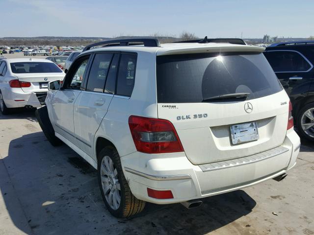 WDCGG8HB4CF819152 - 2012 MERCEDES-BENZ GLK 350 4M WHITE photo 3