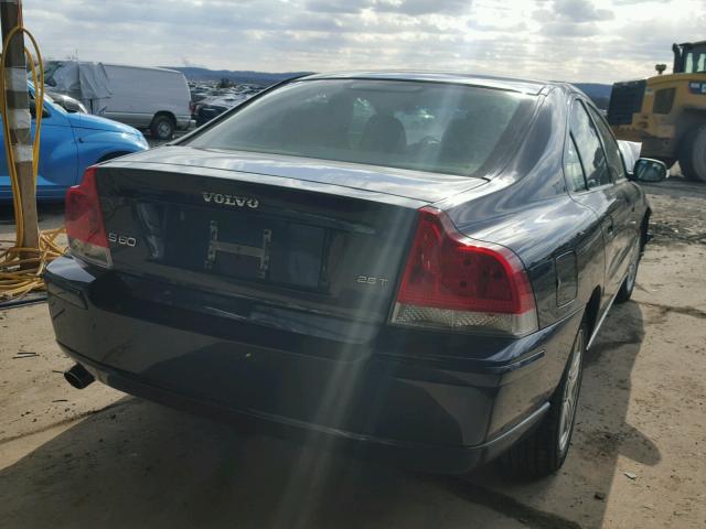 YV1RS592082694637 - 2008 VOLVO S60 2.5T BLUE photo 4