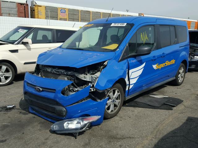 NM0GE9F79E1159543 - 2014 FORD TRANSIT CO BLUE photo 2