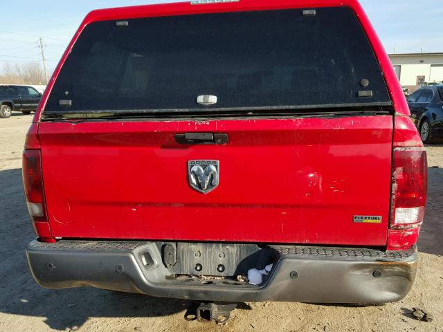 1D7RV1CP7AS163926 - 2010 DODGE RAM 1500 RED photo 6