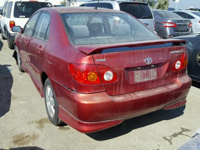 1NXBR32E23Z176663 - 2003 TOYOTA COROLLA CE RED photo 3