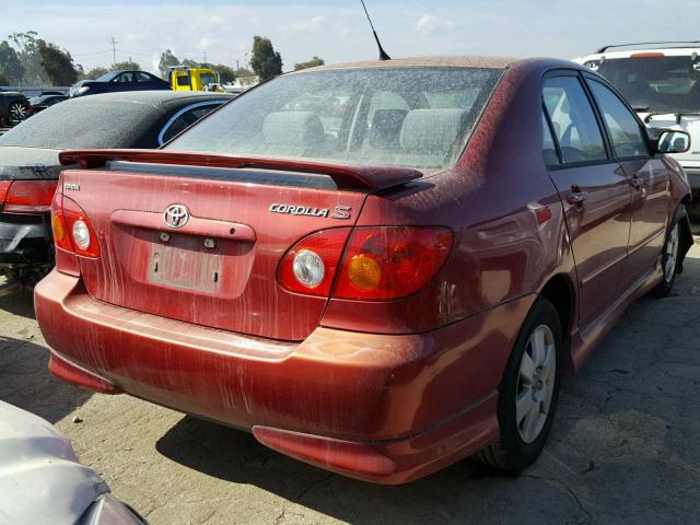 1NXBR32E23Z176663 - 2003 TOYOTA COROLLA CE RED photo 4