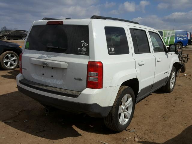 1C4NJRFB5ED820848 - 2014 JEEP PATRIOT LA WHITE photo 4