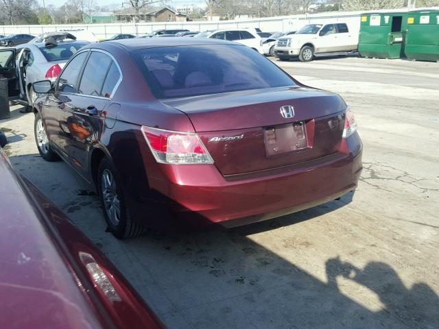 1HGCP26469A134759 - 2009 HONDA ACCORD LXP MAROON photo 3