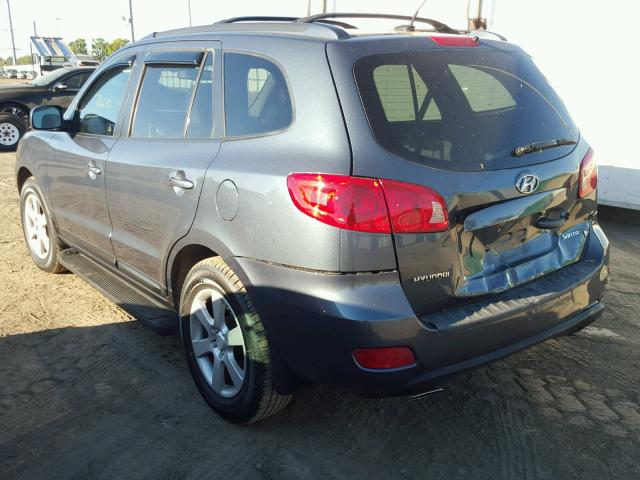 5NMSH13E87H086196 - 2007 HYUNDAI SANTA FE S BLUE photo 3